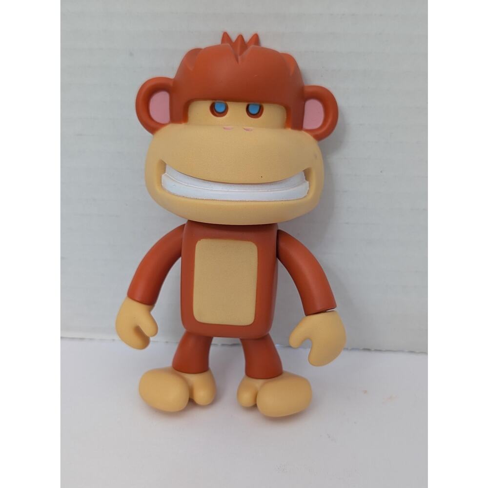 adFunture Workshop G3 Monkeybusiness Orange Vinyl Blue Eyes Designer Toy 2002